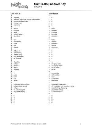 Focus 2 2ed Cumulative Test 1 Units 1 2 Group B Cumulative Vocabulary