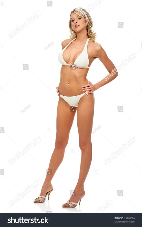 Sexy Blonde Woman Isolated Over White Stock Photo Shutterstock