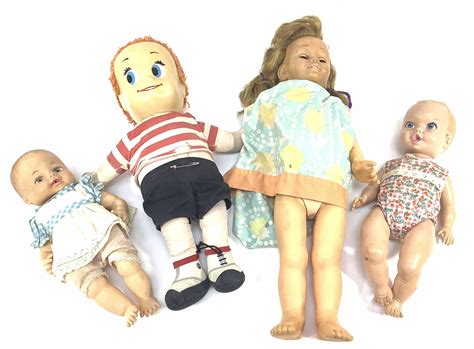 Lot - (4) Vintage Dolls, Babies, Matty Talking Doll