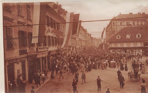 Fotokarte Graz Jakominiplatz Abzug Dezentriert Um 1910 Wiener