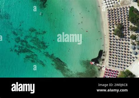 Stunning Aerial View Of Pelosa Beach Spiaggia Della Pelosa Stintino