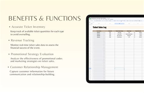 Marketing Event Ticket Sales Tracker Template In Excel Google Sheets