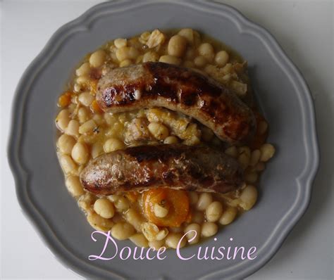 Haricots Blancs Et Saucisses De Toulouse Douce Cuisine