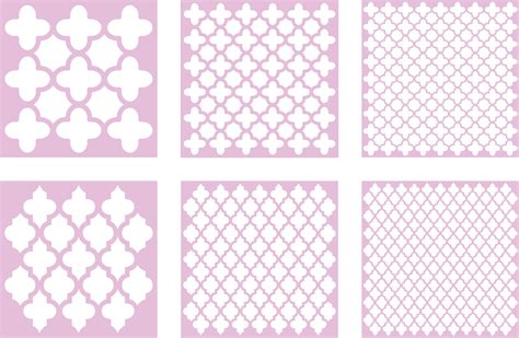 Quatrefoil Svg Pattern Lattice Svg Morocco Stencil Seamless Etsy