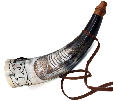 Buy Viking War Horn 16 Genuine Ox Horn Battle Trumpet Premium Hand