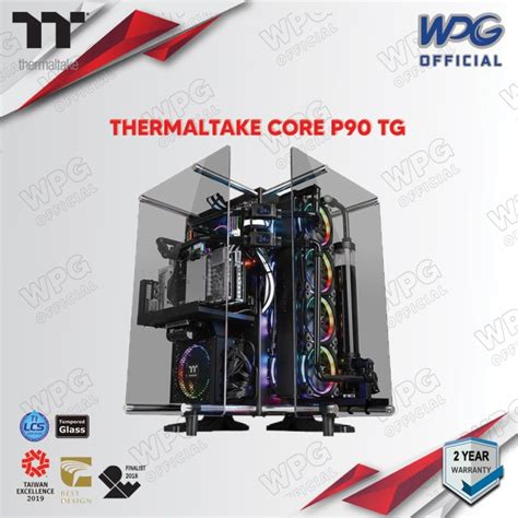 Promo Gaming Chassis Thermaltake Core P90 Tg Mid Tower Wall Mount