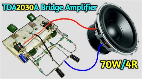 How To Make Tda2030 Bridge Amplifier बनाऐ High Bass Amplifier You Like Electronic Youtube