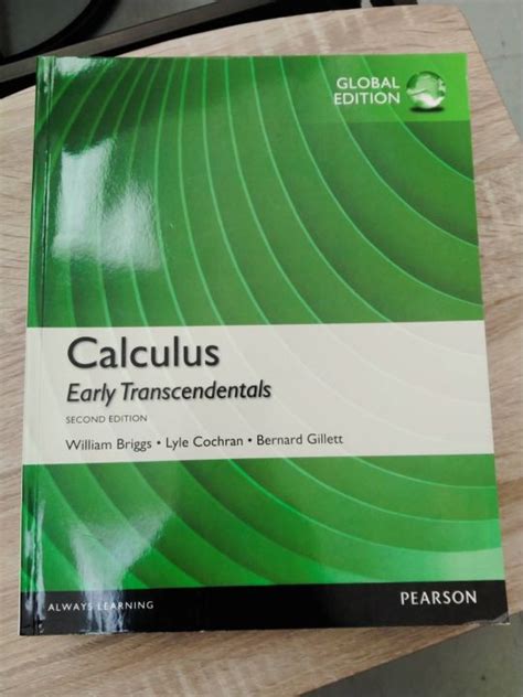 Calculus Early Transcendentals Global Edition Th