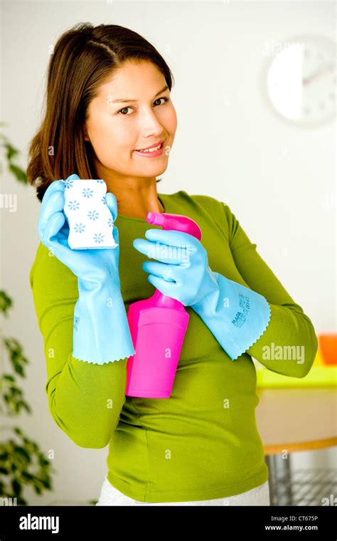 WOMAN DOING HOUSEWORK Stock Photo Alamy