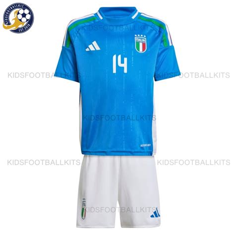 Italy Home Kids Football Kit 2024 Chiesa 14 Best Price 2025