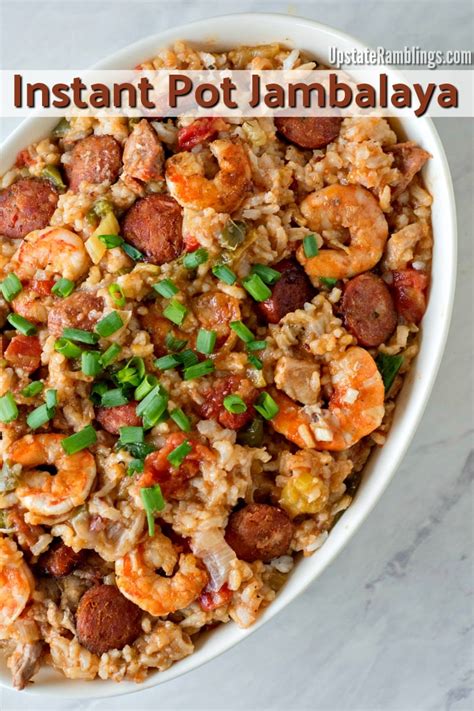 Instant Pot Jambalaya Easy One Dish Recipe Upstate Ramblings