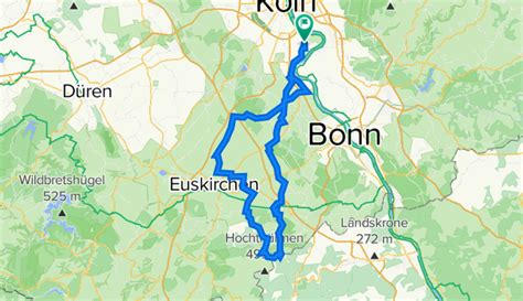 RTC Rodenkirchen RTF 100er Strecke Planun Radroute Bikemap