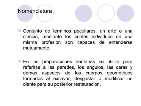 Tema 05 Nomenclatura Y Clasificacion De Las Cavidades PPT