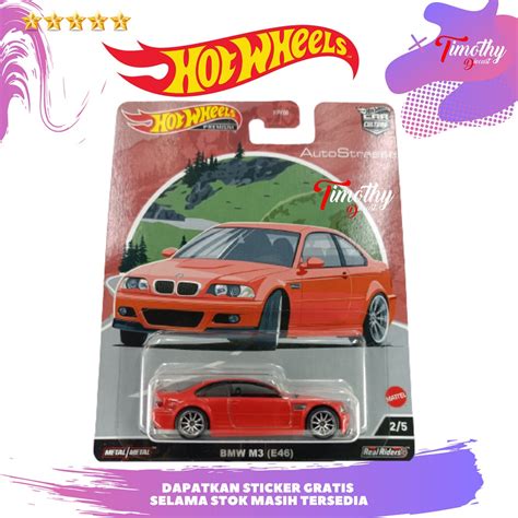 Jual Hot Wheels Premium BMW M3 E46 Auto Strasse Merah 938Q Ban Karet Shopee Indonesia