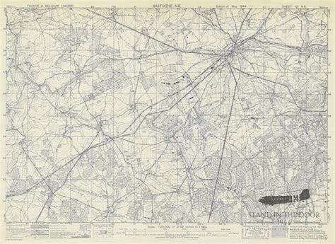 Bastogne Map- (Map 32) – Stand In The Door 1944