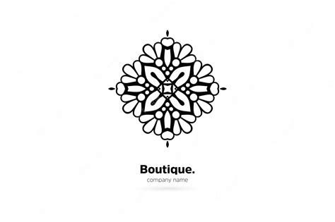 Premium Vector | Linear mandala logo