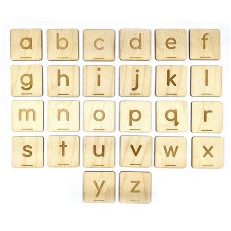 Montessori Letter Tiles Moveable Alphabet Weeklybangalee