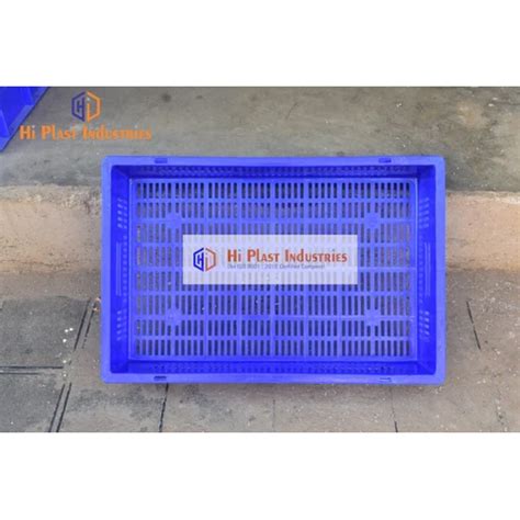 Blue Plastic Vegetable Crate At Best Price In Ahmedabad Hi Plast