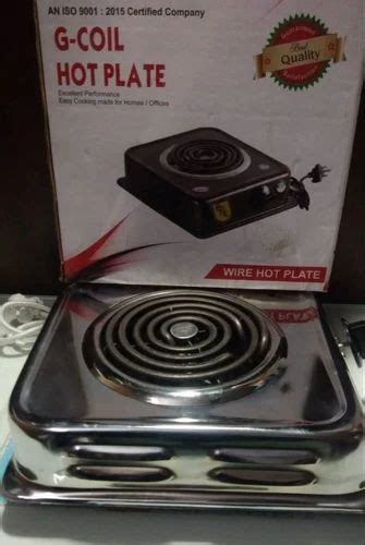 Stainless Steel Silver G Coil Electric Hot Plate For Cooking Size 12x12inch At Rs 2300 In Amroha