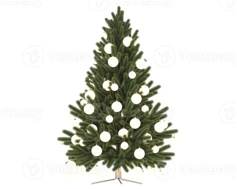 Christmas Tree Isolated On Background 3d Rendering Illustration 35897462 Png