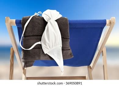 Naked Woman On Chair White Bikini Stock Photo Shutterstock