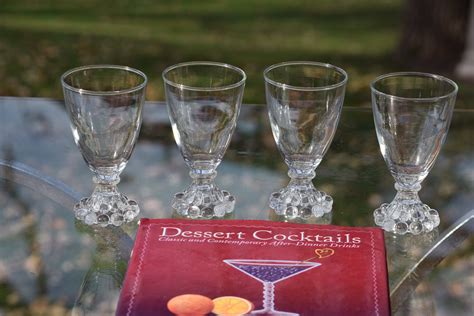 6 Vintage Port Wine Glasses Liqueur Glasses 4 Oz After Dinner Drink Glasses ~ Limoncello