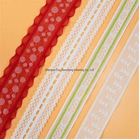 High Quality French Lace Trimming Polyester Embroidery Narrow Jacquard