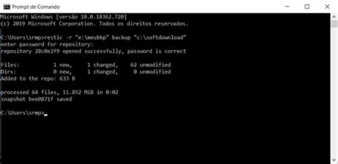 Fa A O Backup De Arquivos Via Linha De Comando O Restic
