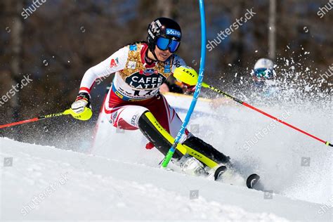 Franziska Gritsch Aut Competing Telepass Fis Editorial Stock Photo