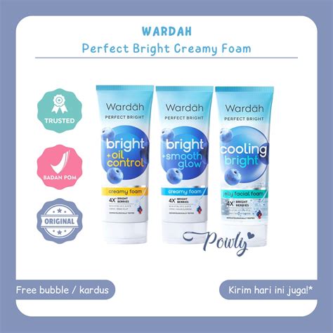 Jual Wardah Perfect Bright Oil Control Creamy Foam Smooth Glow