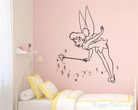 Tinkerbell Vinyl Wall Decal Fairy Silhouette Art For Nursery