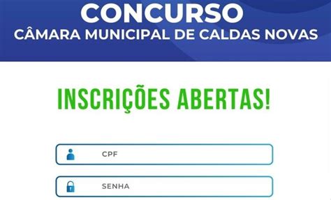 Estão Abertas As Inscrições Para O Concurso Público Da Câmara Municipal