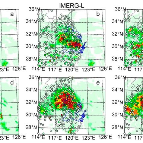 Spatial Distribution Of Accumulated Precipitation From Imerg A C For