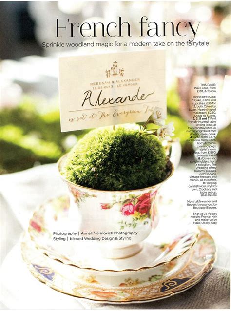 A Teacup Filled With Green Moss Sitting On Top Of A White Saucer Next