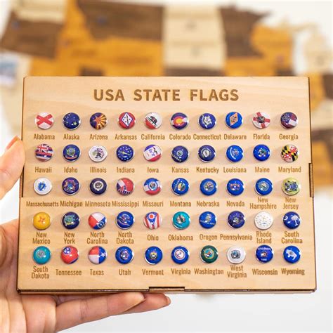 HYPERI 3D Wooden USA Map Wall Art, Large Wall Décor - US Travel Map