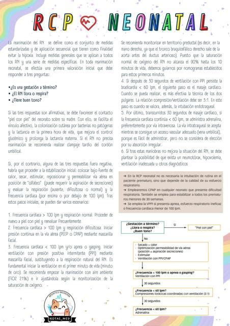 Rcp Neonatal Notas Med Udocz