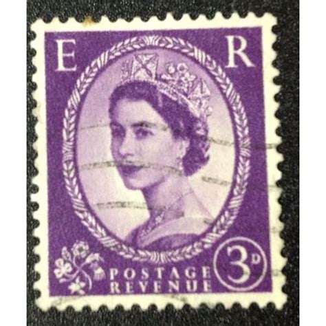 Gb Stamp Sg D Used D Queen Elizabeth Ii Wilding On