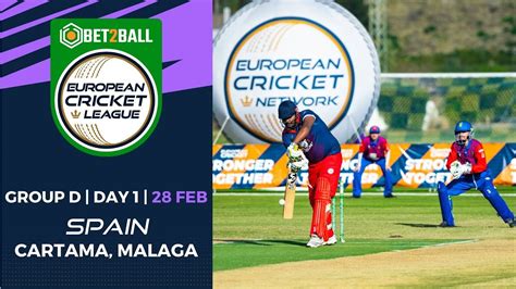 BET2BALL European Cricket League 2022 Group D Day 1 Cartama Oval