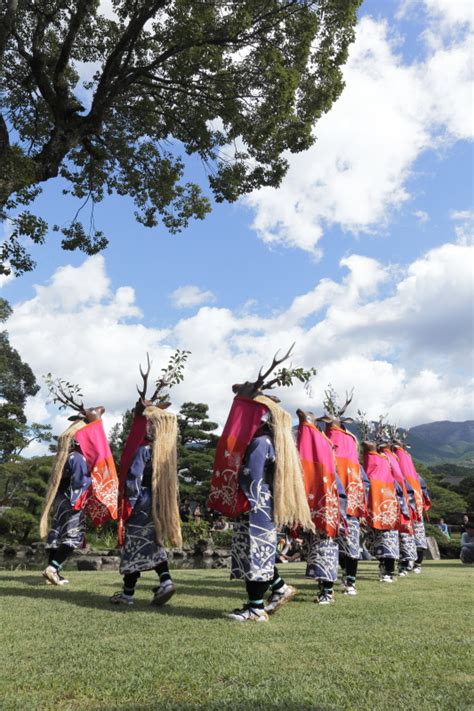 八つ鹿踊り宇和津彦神社秋祭り10月愛媛県宇和島市 大本写真事務所