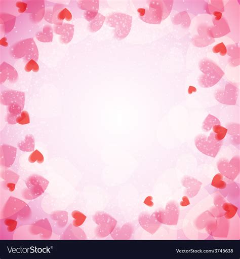 St valentines day abstract background with hearts Vector Image