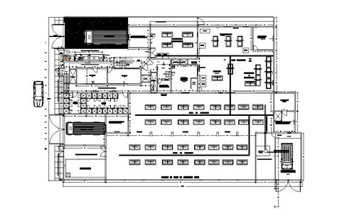 Garment Production Floor Plan Cad Drawing Download Dwg File Cadbull