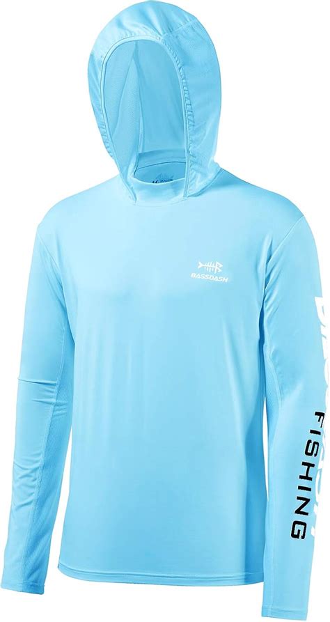 Bassdash UPF 50 Men S UV Sun Protection Long Sleeve Hooded Fishing