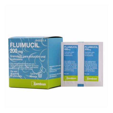 Fluimucil 200mg Sabor Naranja 30 Sobres PromoFarma