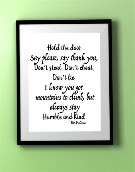 Song Lyricstim Mcgrawhumble And Kindquote