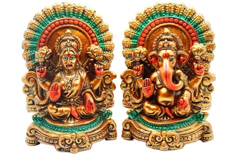 Buy Desi Souls Auspicious Ganesh Laxmi Murti Idols Laxmi Ganesh