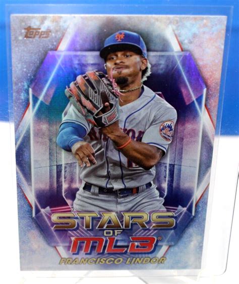 Francisco Lindor Topps Stars Of Mlb Foil Collectible Mlb Card No