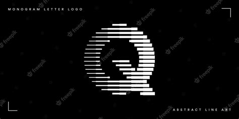 Premium Vector Letter Q Abstract Line Art Monogram Logo