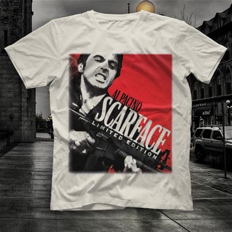 Alpacino Scarface Limited Edition White Unisex T Shirt Tees Shirts