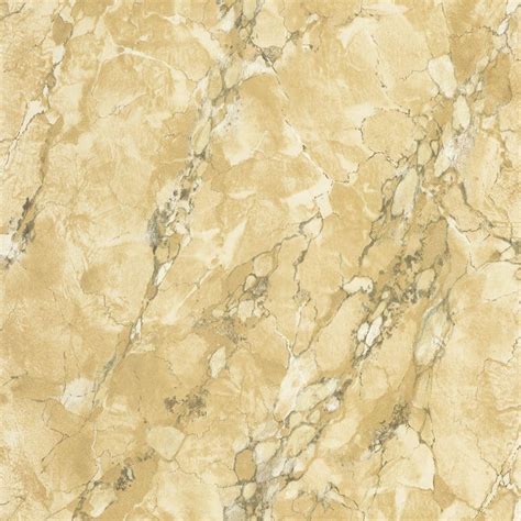 The Wallpaper Company 56 Sq Ft Tan Marble Faux Finish Wallpaper