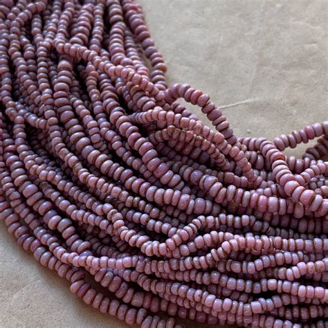 Antique Venetian Pink Seed Bead Necklace